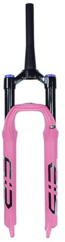 HWEVDHJ 26 27.5 29 Pollici Forcella Ammortizzata Aria Corsa 140mm Forcella Anteriore Mountain Bike Freno A Disco Forcellas per Bicicletta Tubo Dritto/Conico QR 9 * 100mm per AM MTB(Tapered,27.5)