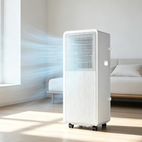 Climatiseur portable 3 en 1 de 14 000 BTU avec télécommande, minuterie 24 h et kit de ventilation pour fenêtre. Unité de climatisation mobile puissante pour la maison ou le bureau (40 m²) 14000BTU