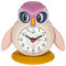 Eichmüller Kinderwecker Eule Analog Wecker mit Alarm Snooze Licht (Rosa) 9848-02
