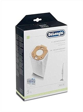 DE LONGHI 5 SACCHI SACCHETTI IN FIBRA DLS35 ORIGINALI ASPIRAPOLVERE COLOMBINA XLF 1500 XLF 1600 XLC 6050 XLD 15M XLD 60M XL150.40 XL160.40