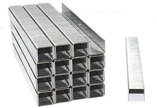 5000 Tackerklammern Typ 53, Länge 10 mm, Breite 11,4 mm, verzinkt, rostfreier Stahl, für Handtacker, Bürozubehör Handwerker Dachdecker
