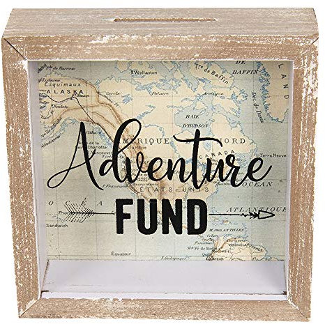 Clayre & Eef 6H1734 Spardose Adventure Fund Ca. 15 x 5 x 15 cm