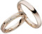 JC Trauringe Silber 925 Paarpreis Eheringe Rotgold Plattiert I Verlobungsringe 3,5 mm I Partnerringe mit Gravur in Schatulle I 2 Hochzeitsringe - Herrenring ohne & Damenring mit Steinen I LC137-RGP