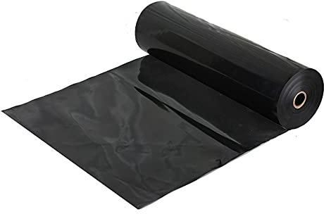 GEREP HDPE Teichfolie, Robust Flexibel Teichunterlage, Faltbar Langlebig Undurchlässig Folie für Wasserbecken/Schwarz / 1×100m