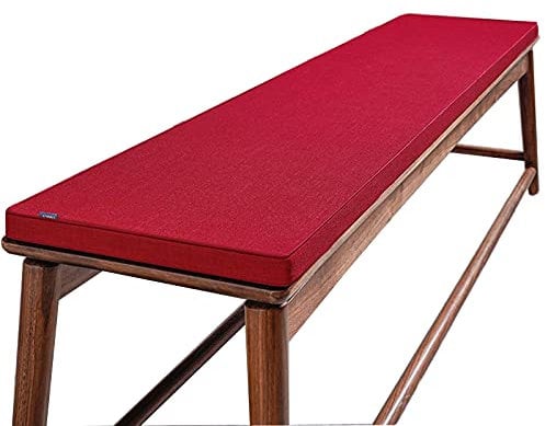 Zoomile Bankkissen, 2-, 3-, 4-Sitzer, 100 cm/150 cm/180 cm/200 cm, Holzmöbel, Bankkissen, Sofa, Sitzkissen für drinnen und draußen, Garten, Schaukel, Terrassenmöbel (Rot, 30 x 180 cm)