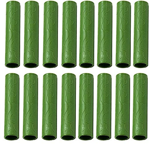 CENPEK 16 Stück Gartenstecker Verbindungsrohr Ø 8 mm Pflanzenstützstäbe Verbinder für Tomaten, Bäume, Zäune, Gemüse Rankgitter