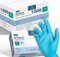 Kemes Lot de 1000 gants jetables en nitrile sans latex sans poudre, Nitrile, Tailles S (Taille S, bleu clair, 1000 pièces)