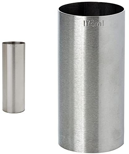 Thimble Measure Stainless Steel Bar 250ml Clubs Wine Spirit Drinks Jigger & D962 Thimble Measure Stainless Steel Bar 175ml Clubs Wine Spirit Drinks Jigger