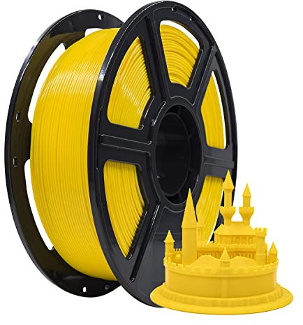 Flashforge PLA Pro Filamento per stampante 3D da 1,75 mm, materiale per stampa 3D, precisione dimensionale +/- 0,05 mm per la maggior parte delle stampanti FDM/FFF (1KG, giallo)