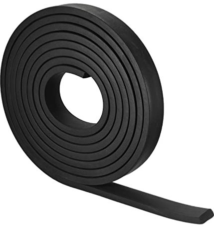 sourcing map Bandes de mousse en caoutchouc EPDM 10 mmx10 mmx4000 mm (LxlxL), rouleaux de feuille en caoutchouc néoprène pour joint d'étanchéité, tapis d'étanchéité, tapis de réduction des vibrations