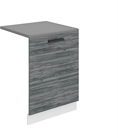 BELINI Frontblende Geschirrspüler 60 cm, mit Arbeitsplatte, Glamour Wood