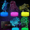 Likohee 5 in 1 Anime Demon Slayer Lampe Agatsuma Zenitsu Characters Dekorative Lampe mit Fernbedienung, Weihnachts- Geburtstagsgeschenk für