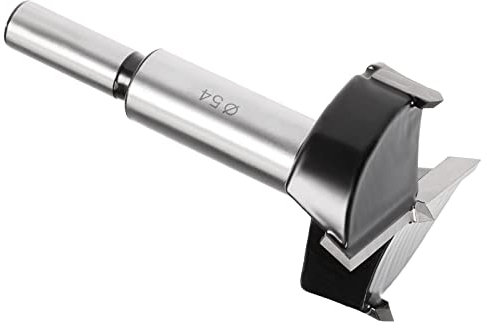 Kozelo Forstner Spiralbohrer - [54mm] Tungsten robustmetall Bohreröffner für Holz Möbel Scharnier Holzbearbeitung Verwendung Runde Schaft Schwarz