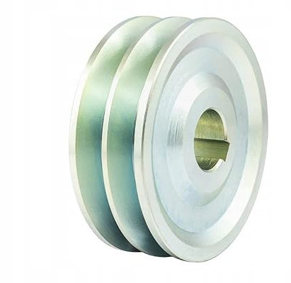 Keilriemenscheibe HA SPA 2x13mm 110mm Doppelscheibe Riemenscheibe E-Motor Riemenrad Elektromotorantrieb Keilriemen Riemenantrieb (Bohrung: 30mm, Nut 8mm)