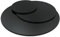 AUPROTEC Tischplatte 19mm rund Ø 1400 mm schwarz Holzplatte melaminharzbeschichtet Spanplatte mit Umleimer ABS Kante Auswahl: 140 cm