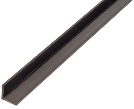 Alberts 471347 Cornière | PVC Noir | 1000 x 15 x 15 mm Profilés