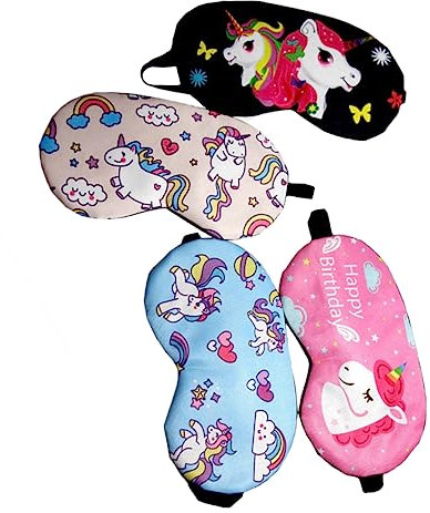 4 Pièces Masque Yeux Bandeau De Dessin Animé Masque De Sommeil Cache-oeil De Dessin Animé Cache-oeil De Sommeil Dormir Des Lunettes De