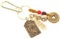 LIFKOME Porte-clés porte-bonheur en laiton Fengshui avec signe du zodiaque chinois -clés -monnaie de voiture Sac Pendentif pour la chance et la durabilité, Photo 2, 8.00X3.00X2.00CM