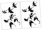 Amosfun 2 Sätze Wandtattoo Dinosaurier Halloween-Party-Versorgung Halloween-Aufkleber halloween wanddeko halloween scherzartikel schwarzer Dinosaurier Drachen Wandtattoo PVC Black