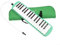 Teclado Melodica con 32 teclas y funda de transporte, ideal para principiantes y para actividades educativas musicales (verde)
