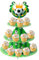 BLMHTWO 3 Tier Soccer Themed Cupcake Stand Soccer Cupcake Holder Thickened Cardboard Cake Tray for Football Sports Themed Party Decoration Birthday Decor
