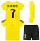 ZUMEL Fußballtrikot Kinder – Personalisiert mit Name & Nummer – Gelb Schwarz