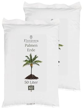 Floravera Premium Bio Palmenerde Pflanzerde 50 Liter (100 Liter (2 x 50 Liter))
