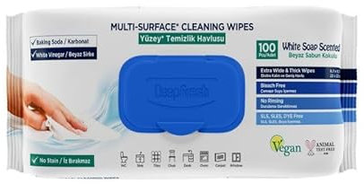 Deep Fresh Multi Surface Cleaning Wipes White Soap Scented 12 x 100pcs (12)