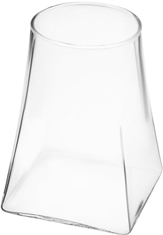 WEKADRIN Glas Terrarium Rund eckig Micro Landschaft Pflanzgefäß Klarglas Vase Vielseitig als Deko Glasbehälter für Pflanzen Blumen Wasserpflanzen Stilvoll Sicher und Funktional