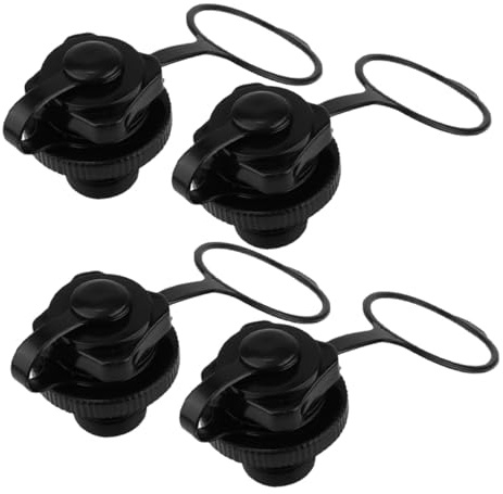 TOYANDONA 4stücke Schlauchboot Ventil Adapter Hochdruck Bootsventil Kajak-ablassstopfen PVC-Material Einfacher Austausch mit Sieb gegen Fremdkörper Gewindedurchmesser