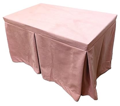 Genérico Falda o Ropa de Mesa Camilla Tejido Triple Grueso Antimanchas 6 Pliegues - Enaguillas, Enaguas (Rosa, 120X70CM)