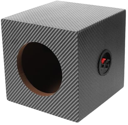 AKOOSY Cassa per Subwoofer Auto da 5 Pollici in Legno Pvc Nero | Installazione Facile, Design su Misura, Vibrazioni Ridotte, Bassi Potenti, per Viaggi Lunghi e Strada