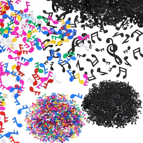 Dekoratives Partykonfetti mit Musiknoten, 8 Packungen Papier Weihnachten