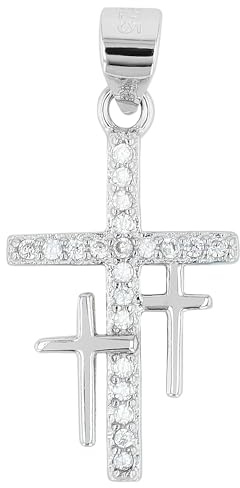 Akzent Anhänger für Damen in 925 Silber, 100% Wasserfest & Hautverträglich