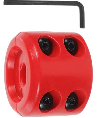 TOMETURE Butée de Câble de Treuil Caoutchouc Clé Allen Rouge, Protection Anti-Rebond pour VTT et Utv, Accessoire de Treuil pour Éviter l'usure Bruit