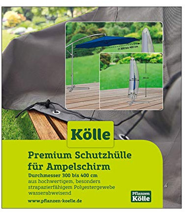 Kölle Premium Schutzhülle für Ampelschirm Ø 300 bis 400 cm