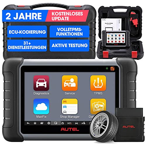 Autel MaxiPRO MP808S-TS Diagnosegerät Scanner 2023 Neueste mit 2 Jahre Update, ECU-Codierung, Full TPMS Lösung, 31+ Dienstleistungen, Active Test, OE Full Diagnose, TPMS Sensor Programmierung