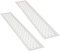sossai® Rejillas de ventilación de aluminio - Alucratis (2 piezas) | Rectangular - dimensiones: 48 x 8 cm | Color: blanco | rejilla de aire