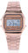 DAUERHAFT 3Colors Digital LED Back Light Montre électronique à Bracelet en Acier Inoxydable , Montre Bracelet rectangulaire , 30 m étanche , Unisexe(Or Rose)
