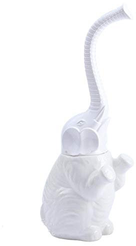 Creative toilet brush set ceramic elephant plastic handle toilet bathroom toilet toilet cleaning brush white