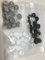 25x Schraubenabdeckung Abdeckkappe ø13 mm mit Rosette Schraubenkopf Torx Schlitz Abdeckung (braun)