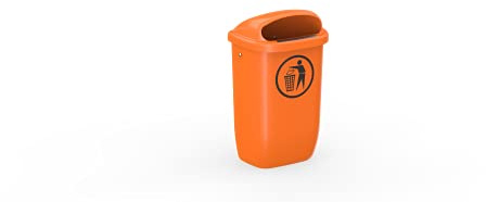 SULO DIN-PK Papierkorb 50L Orange RAL2008