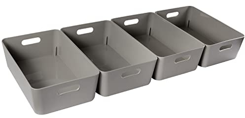 Unterbett Organizer Set 12cm hoch taupe passend Bettkasten 40x100cm Bett
