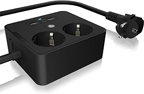 ICY BOX RaidSonic IB-MPS2220B-CH für Tisch- oder Wandmontage