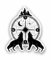 AMA SHOP Adesivo in PVC Sagomato lupi con bussola-rosa dei venti| Sticker per Casco, Moto, Camper,Barca | autoTuning |