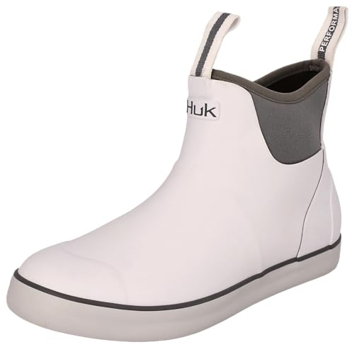 HUK Womens Rogue Wave Shoe | High-performance Fishing & Deck Boot, Solid - White, 8