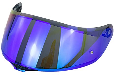 Aumotop Helmvisier Agv K5 K1 K3 SV Visier Helm Visier 26×13.5cm Farbbeschichtung Anti-UV-Fog-Scratch AGV Visier, Einfach zu Abnehmbar Installieren, Flexibel Nach Oben und Unten zu Klappen