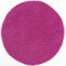 Muratap Teppich Wohnzimmer Modern - Loca Shaggy - Hochflor Teppich Weich und Warm Schmutzabweisend und Pflegeleicht Wohnzimmerteppich - Große: 200 cm - Rund - Farbe: Rosa