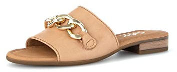 Gabor Damen Pantoletten, Frauen Slipper,Moderate Mehrweite (G),Schlupfschuhe,schluepfschuhe,Slip-ons,Mules,Peanut (LDS/Gold),37.5 EU / 4.5 UK