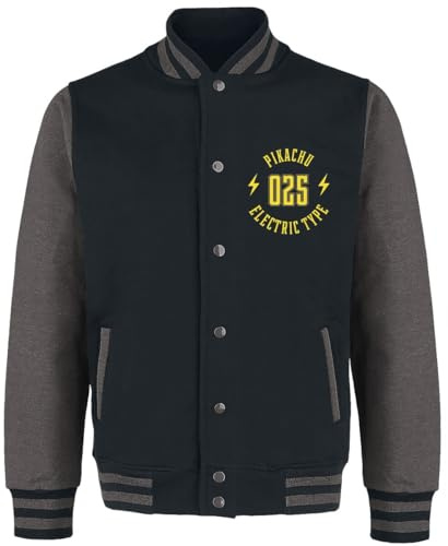 Pokémon Pikachu Männer Jacke schwarz/charcoal Fan-Merch, Gaming